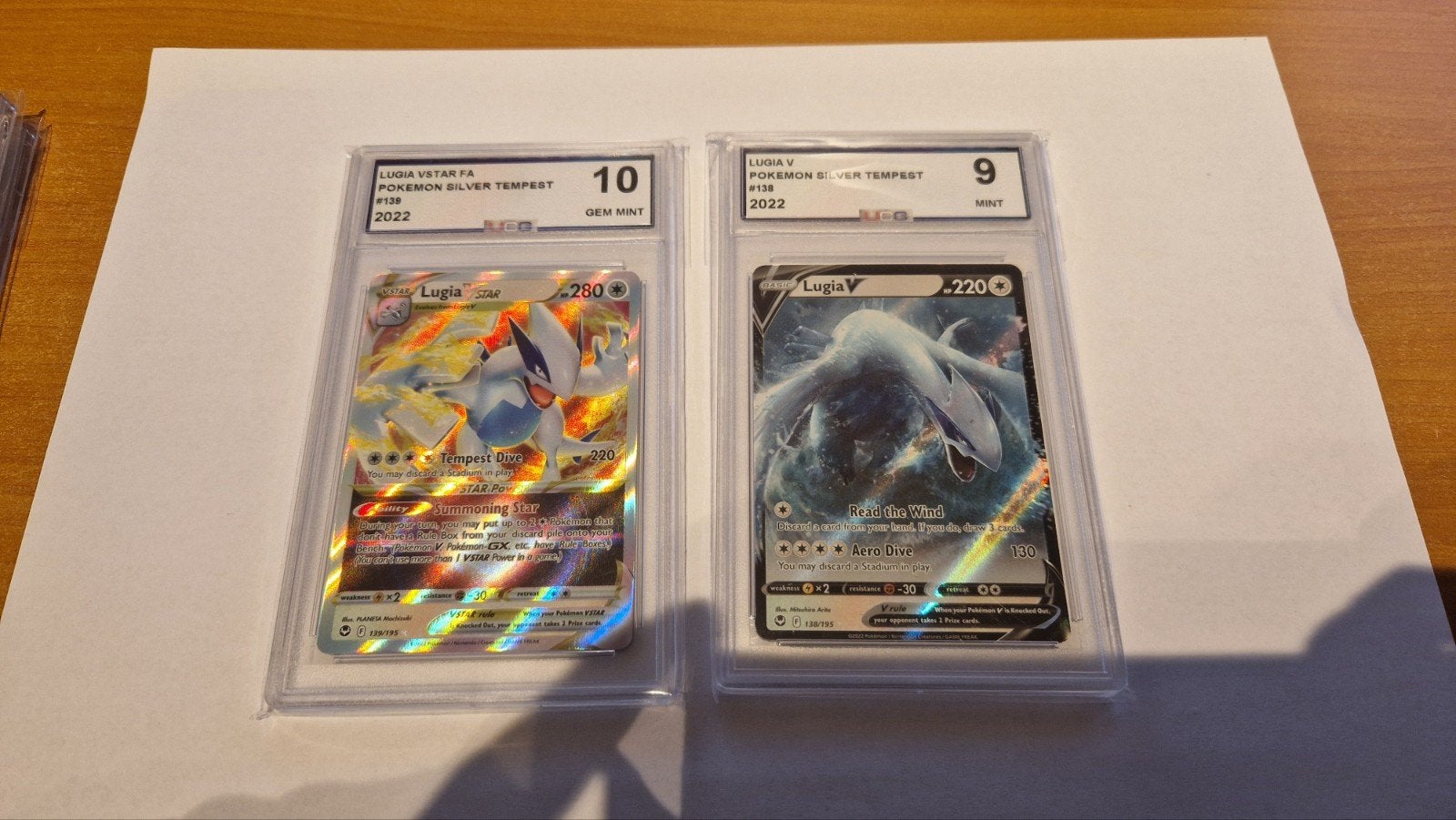 Lugia VSTAR PSA 10 & Lugia V PSA 9 Pokémon kaarten, Ophalen of Verzenden, Zo goed als nieuw, Meerdere kaarten