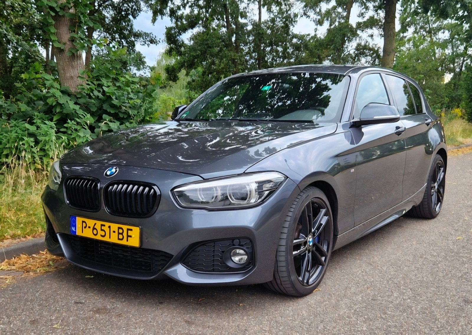 BMW 118i Aut. M Sport + M Sport remsysteem Automaat, Auto's, Leder, 650 kg, Particulier, 3 cilinders