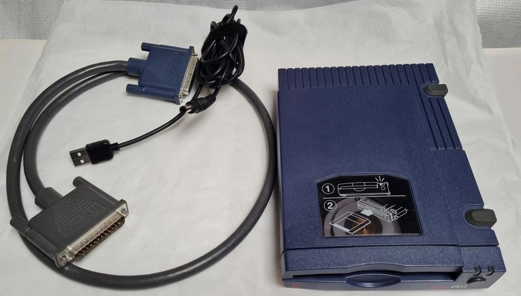 Iomega Zip 100 Externe Drive - Vintage Opslag, Gebruikt, Extern, Overig, MacOS