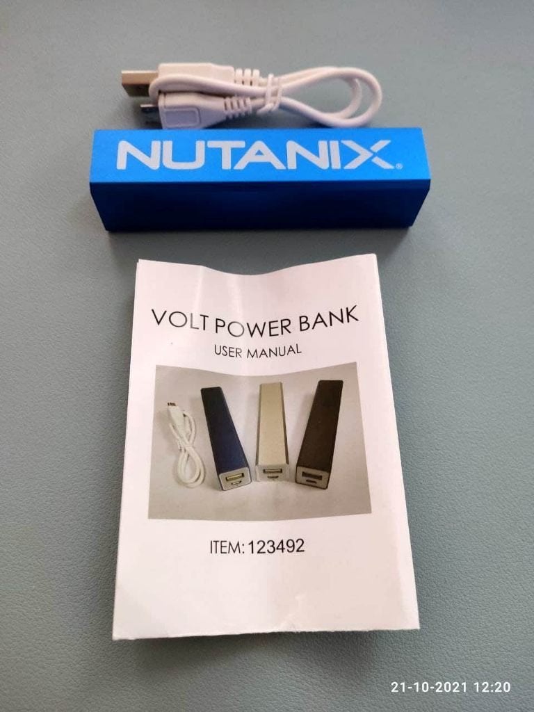 Nutanix Powerbank 2200 mAh (NIEUW), Verzenden, Nieuw, Nutanix