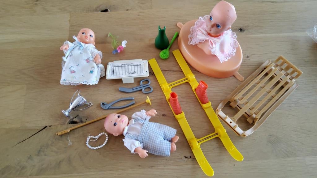 Vintage Barbie Sindy Fleur Tienerpop outfit kaphoofd slee., Ophalen of Verzenden, Fashion Doll