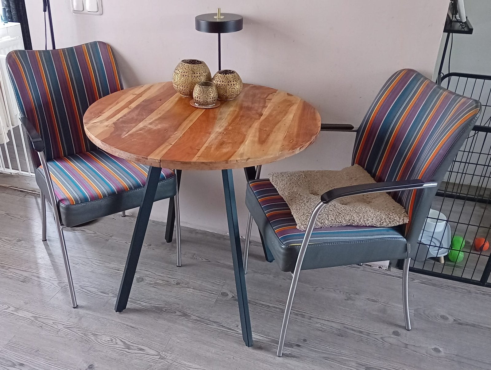 Eettafel, Huis en Inrichting, Gebruikt, 50 tot 100 cm, Rond, Tot twee personen