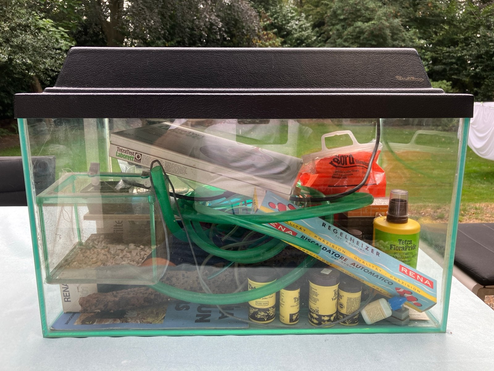 Aquarium met toebehoren 60x35x35cm, Ophalen, Inclusief toebehoren, Gebruikt