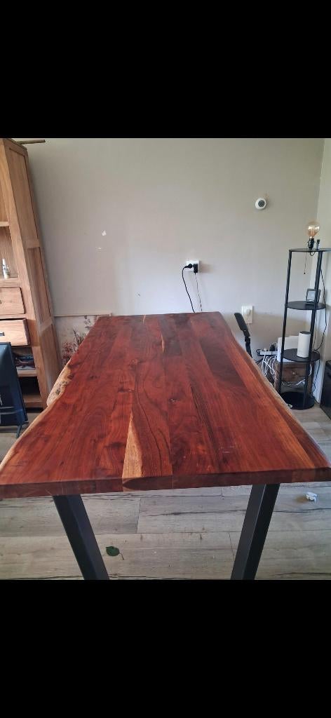 Eettafel van boomstam, Huis en Inrichting, Tafels | Eettafels, Ophalen, Gebruikt, 200 cm of meer, 50 tot 100 cm