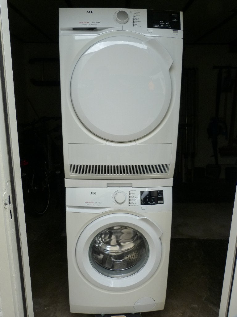 wasmachine en wasdroger, Ophalen, Gebruikt, Voorlader, 85 tot 90 cm