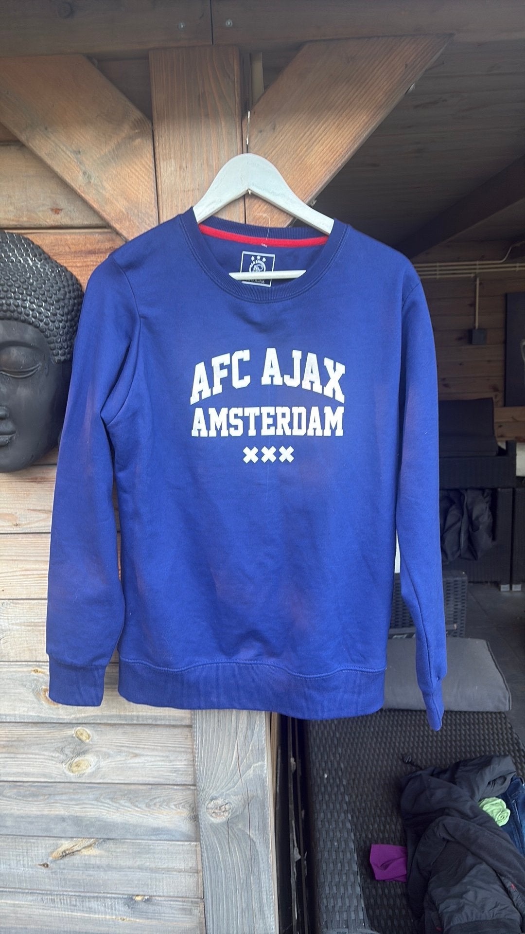 Adidas ajax trui, Blauw, Maat 56/58 (XL), Ophalen of Verzenden, Zo goed als nieuw