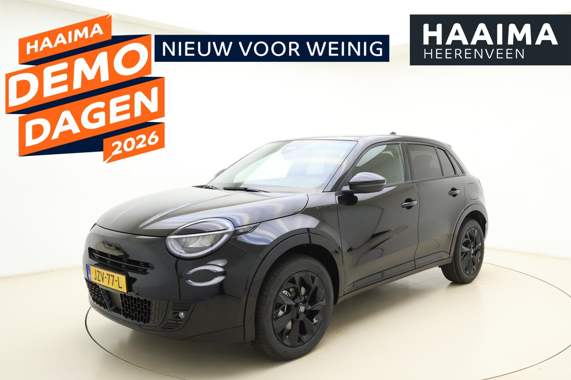 Fiat 600 1.2 Hybrid 145pk Automaat Sport | Navigatie | Elekt, Auto's, 145 pk, 1199 cc, 620 kg, Zwart