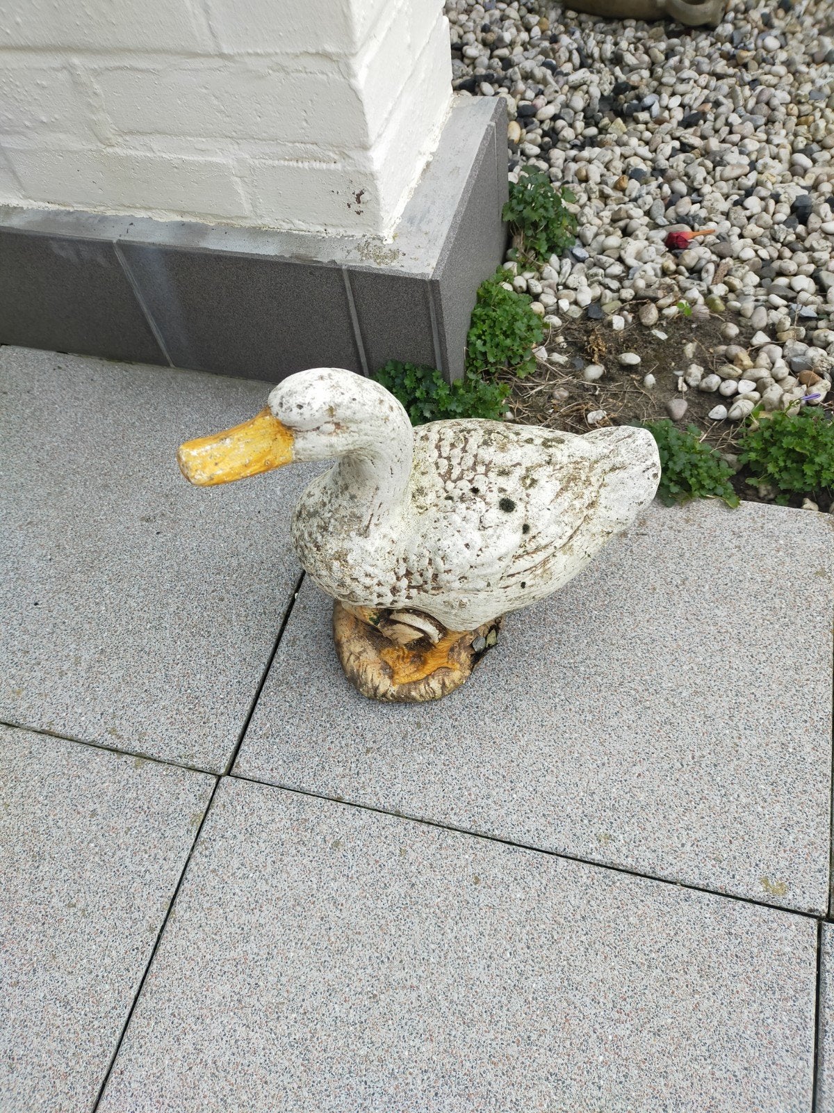 Eend., Tuin en Terras, Ophalen, Gebruikt, Steen, Dierenbeeld