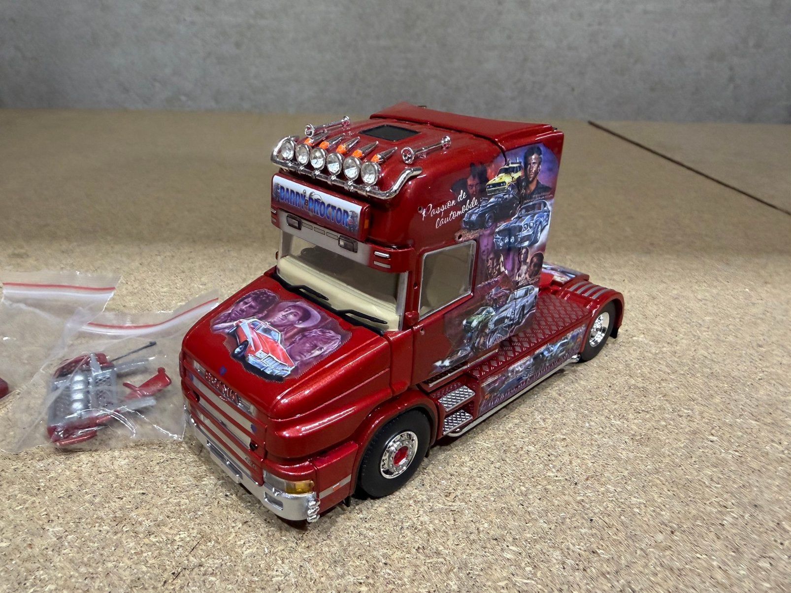 TEKNO SCANIA TORPEDO BARRY PROCTOR, Ophalen of Verzenden, Zo goed als nieuw, Bus of Vrachtwagen, Tekno