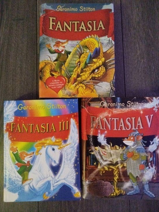 GERONIMO STILTON FANTASIA HARDCOVER- Deel 1, 3 en 5, Ophalen of Verzenden, Gelezen, Geronimo Stilton