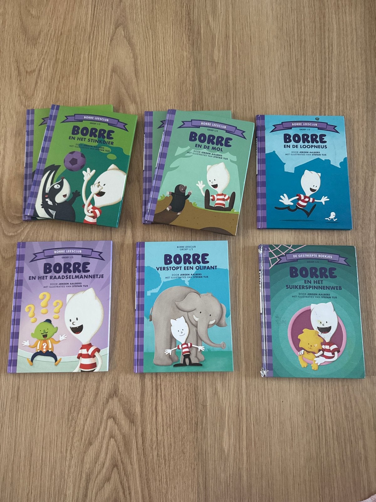 Borre Leesclub Boekjes - 6-delige set, Boeken, Fictie algemeen, Jongen of Meisje, Ophalen of Verzenden, Zo goed als nieuw