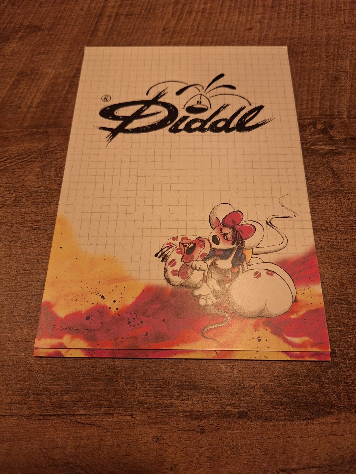 Diddl A5 blok nr. 191 met 2 blaadjes, Verzamelen, Ophalen of Verzenden, Diddl, Gebruikt, Papier, Kaart of Schrift