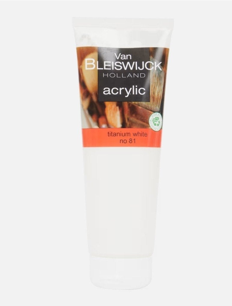 Nieuwe Van Bleiswijck Acrylverf Titanium White #81, Ophalen of Verzenden