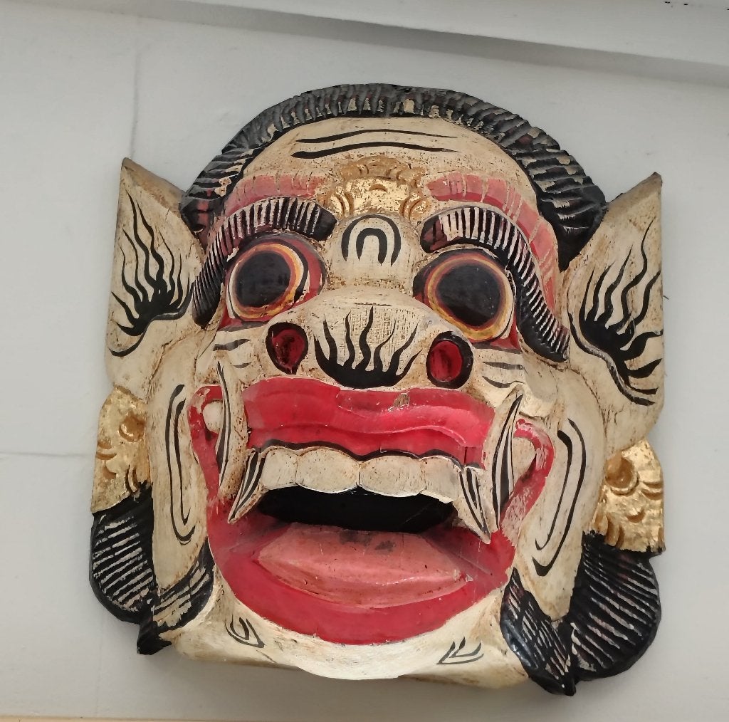 Barong masker, Ophalen of Verzenden, Gebruikt