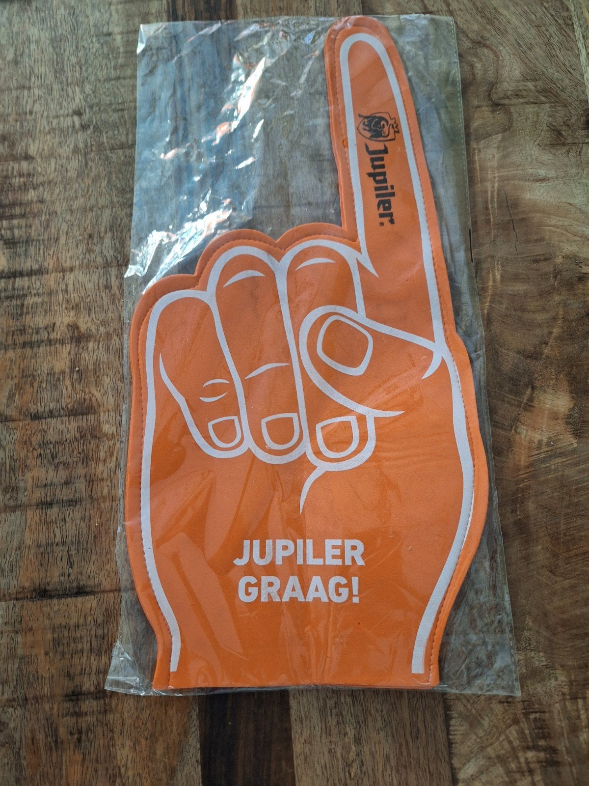 Jupiler Graag! Jup Holland Jup - Oranje Decoratie Hand, Ophalen of Verzenden, Nieuw, Versiering, Oranje of Koningsdag