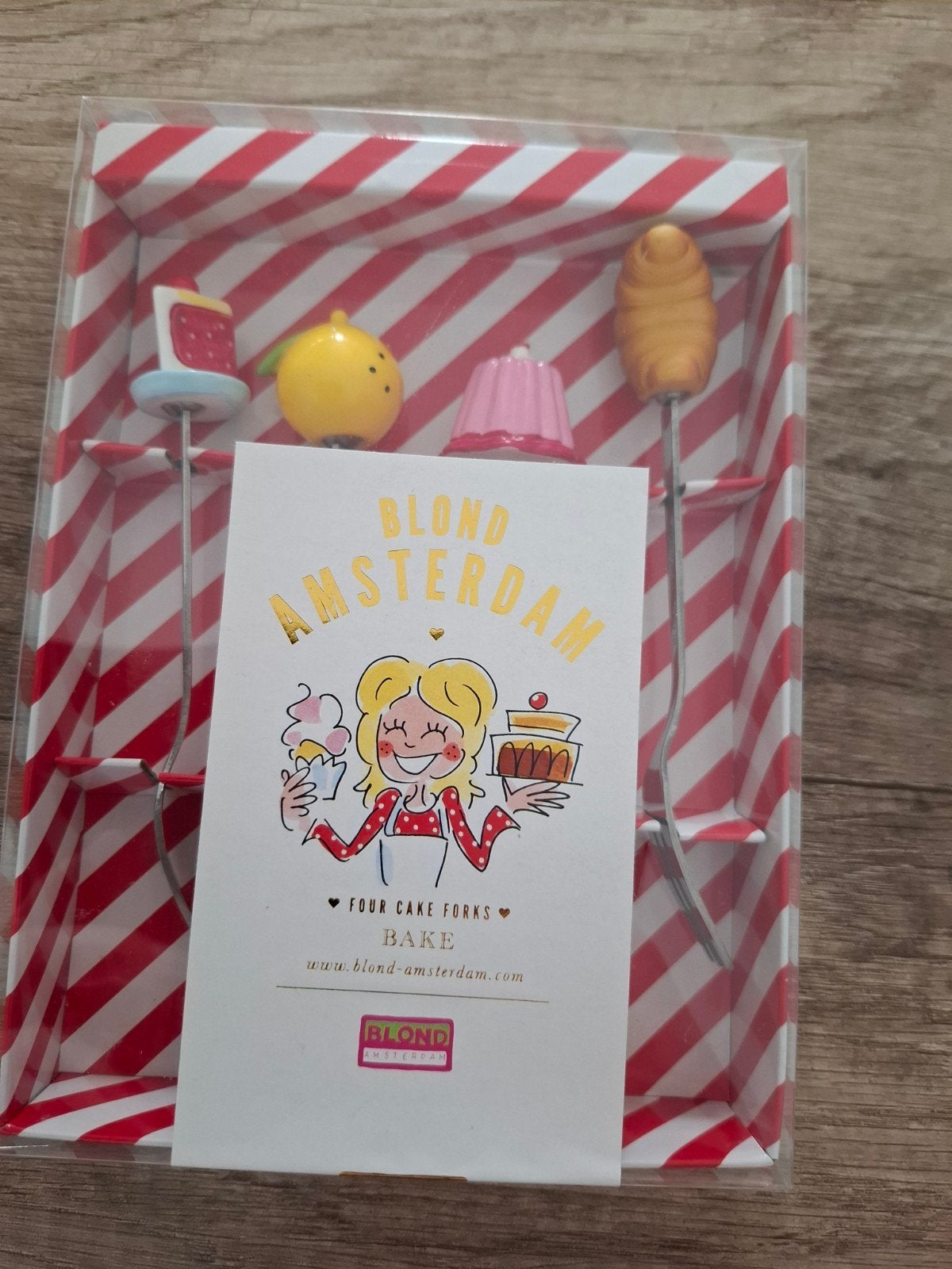Blond Amsterdam Bake gebaksvorkjes, Ophalen of Verzenden, Nieuw, Aardewerk, Overige typen