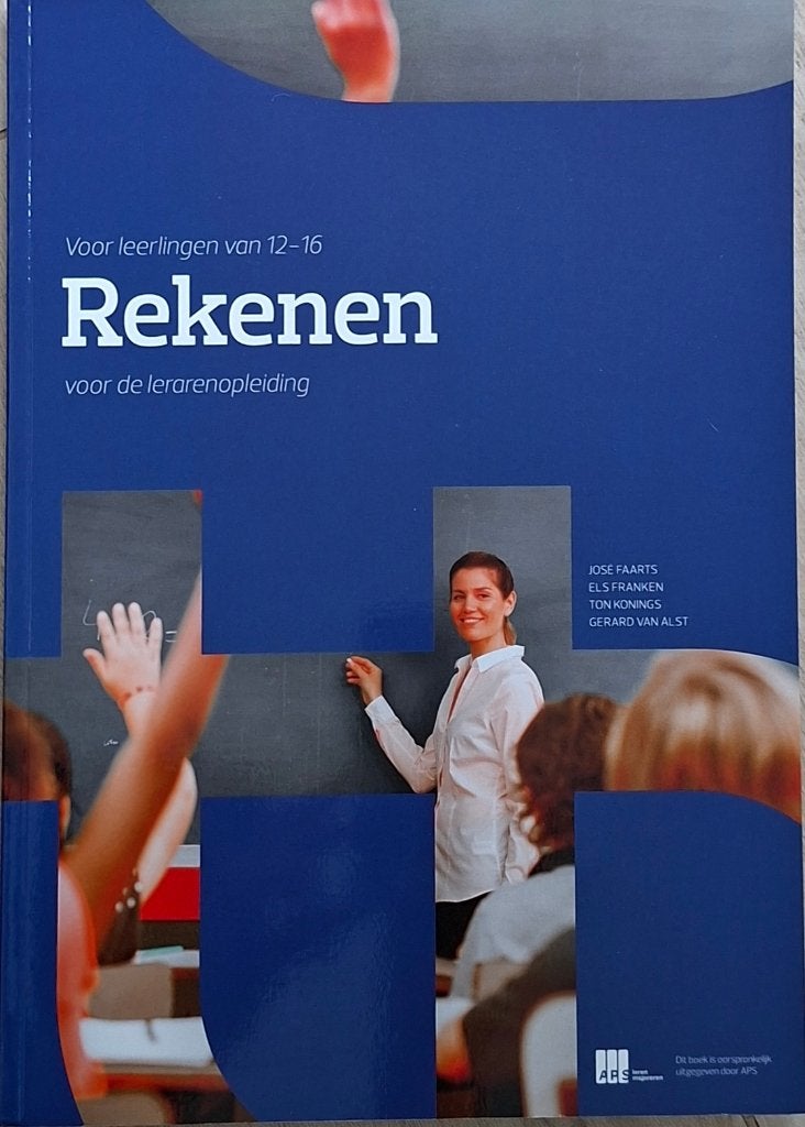 Rekenen voor de lerarenopleiding NIEUW, Boeken, Studieboeken en Cursussen, Ophalen of Verzenden, Beta, Nieuw, HBO