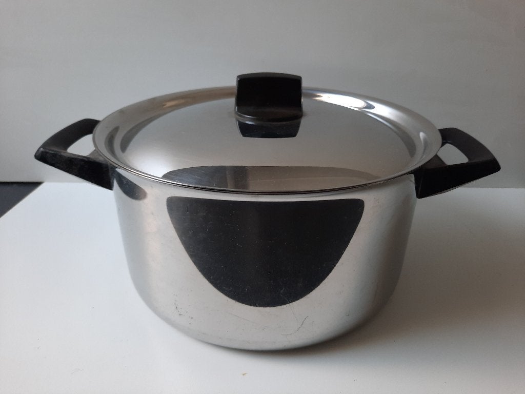 BK KARAAT KOOKPAN 22 CM 4 LITER, Ophalen of Verzenden, Gebruikt, Rvs, Kookpan of Snelkookpan