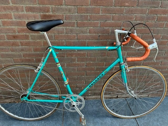 Retro wielrenfiets Peugeot Record du Monde, Fietsen en Brommers, Ophalen, Velgrem, Peugeot Record du Monde, Jaren '40