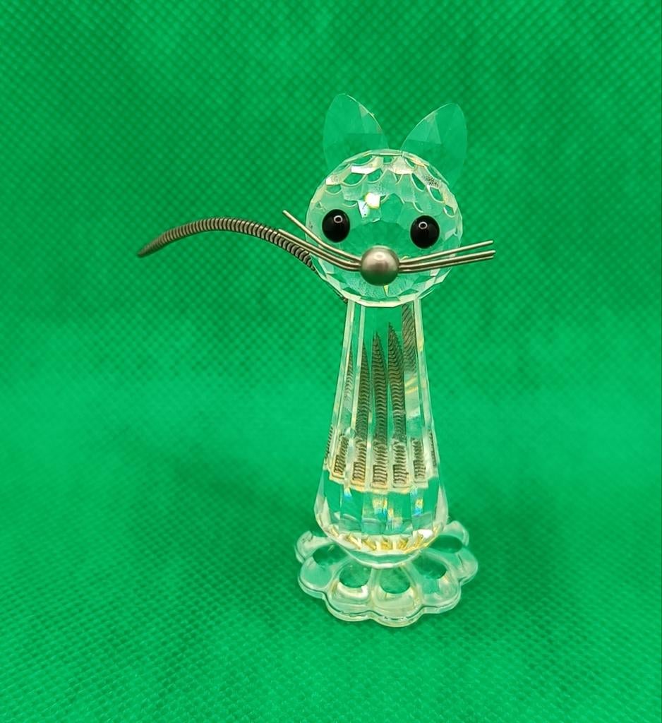 Swarovski kat, Verzamelen, Swarovski, ., Ophalen of Verzenden, Zo goed als nieuw, Figuurtje