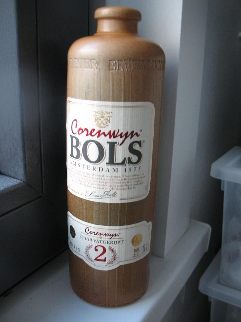 Oude Lege Fles Bols Jenever 0,5 Liter, Antiek en Kunst, Ophalen of Verzenden