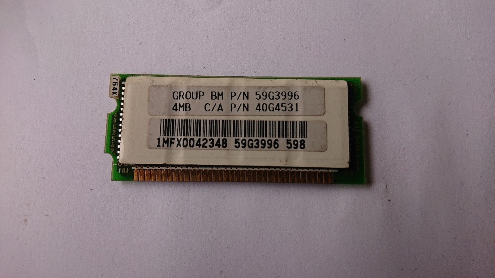 4 mb 72 pins fast page geheugen, Ophalen of Verzenden, IBM