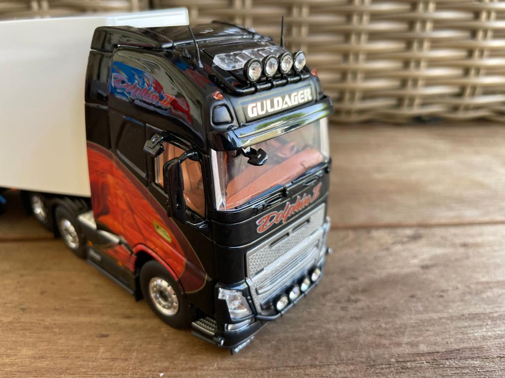 TEKNO VOLVO 6x2 GULDAGER DALPHIN, Ophalen of Verzenden, Nieuw, Bus of Vrachtwagen, Tekno