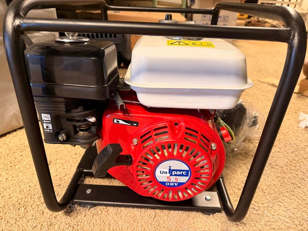 Nieuw. Benzine waterpomp Uniparc 5.5 OHV - ZB50 Engine pump, Tuin en Terras, Waterpompen, Nieuw, Overige typen, Ophalen