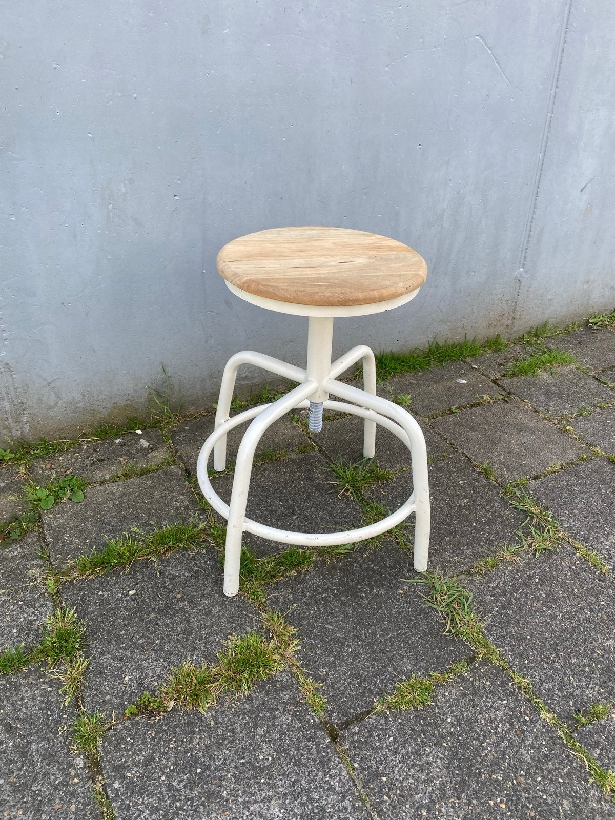 Atelier/Werkplaats Kruk - Verstelbaar & Solide, Ophalen, In hoogte verstelbaar, Gebruikt, Staal