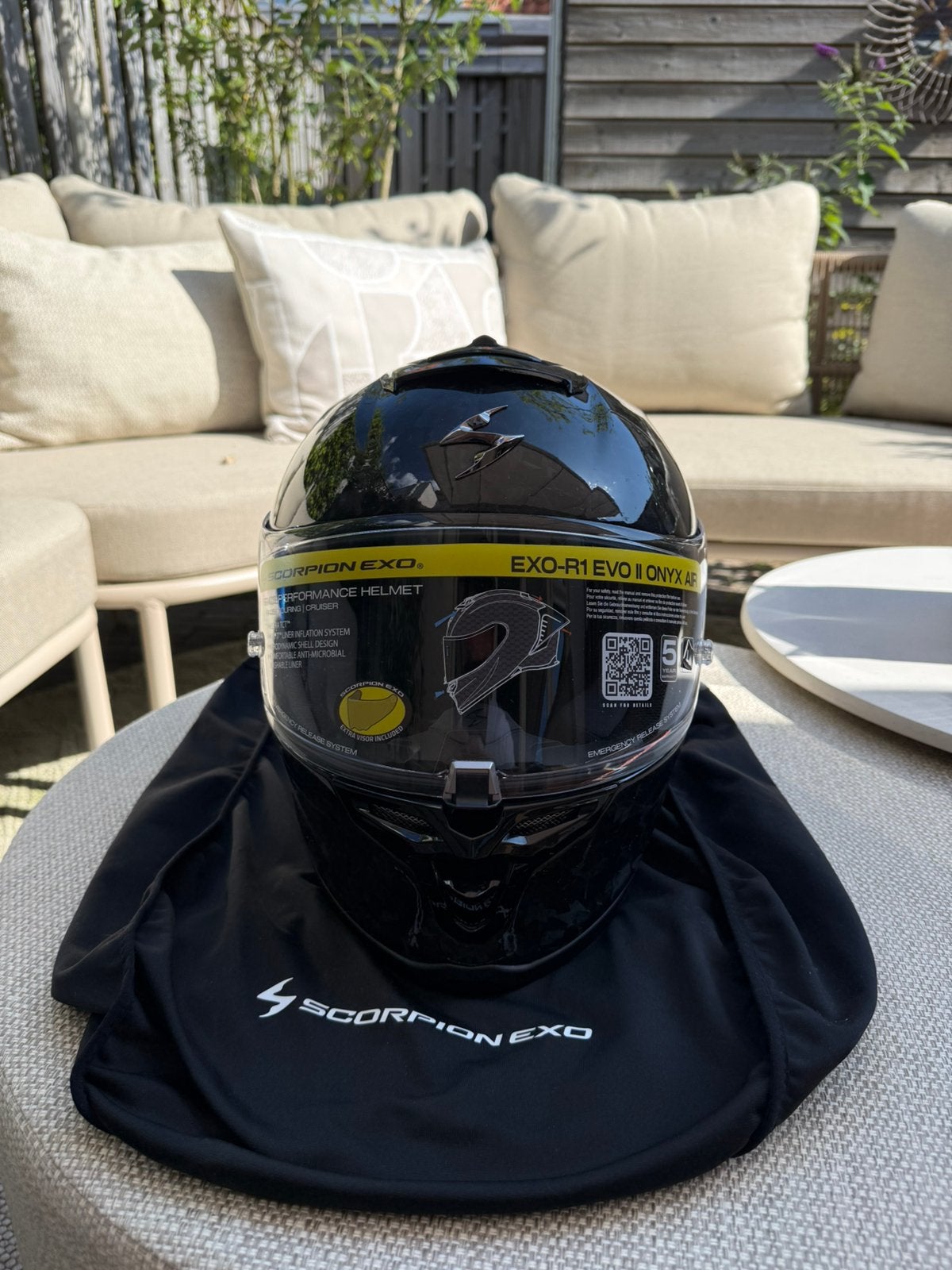 Scorpion EXO-R1 EVO II Onyx Air – Maat L, Motoren, Kleding | Motorhelmen, Heren, Integraalhelm, L, Tweedehands