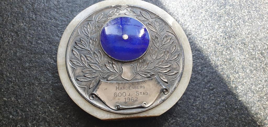 Grote plaquette Hardenberg 600 jaar 1962, Ophalen of Verzenden, Overige materialen