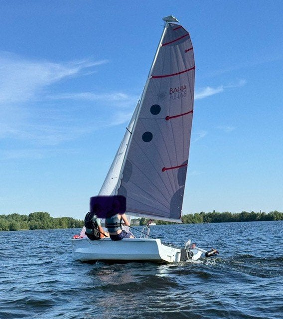 Laser Bahia met Torqeedo elec. motor, Ophalen, Laser, Gebruikt, Elektrisch