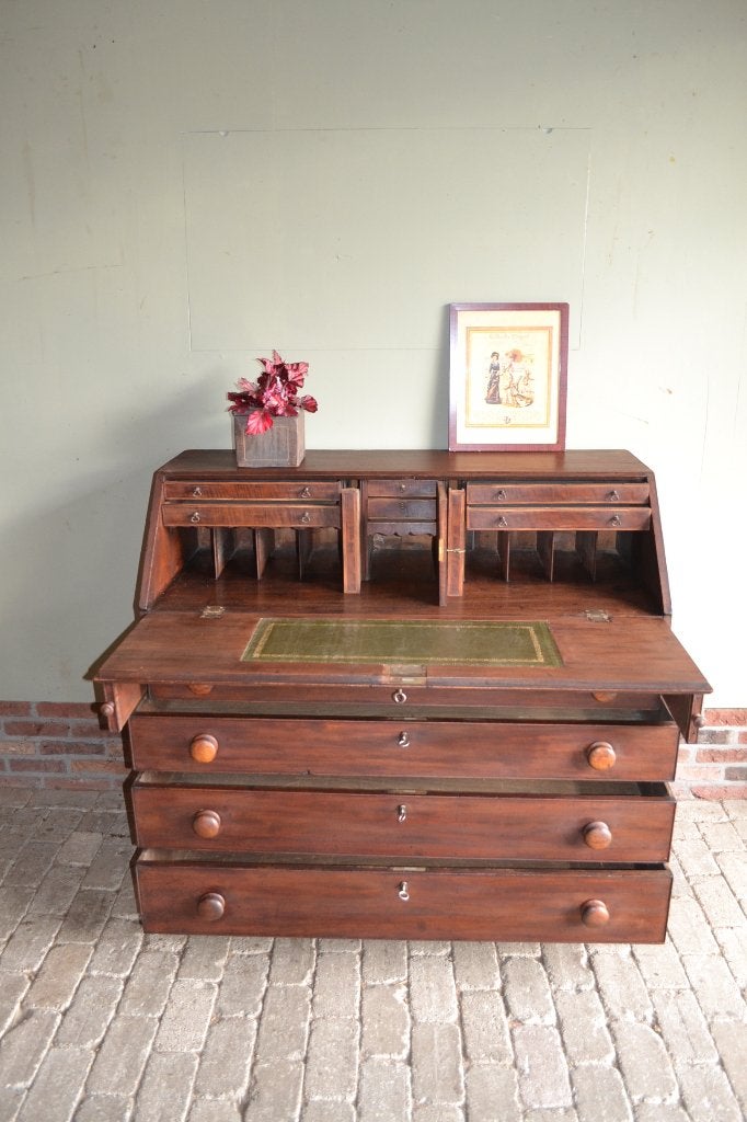Prachtige antieke mahonie secretaire, bureau, schrijftafel,, Antiek en Kunst, Verzenden