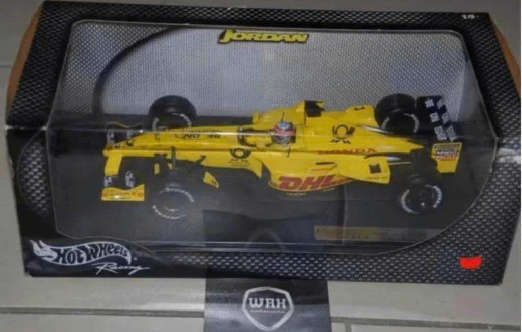 1:18 JORDAN F1 EJ12 SATO DHL Hotwheels NIEUW! in box WRH, Verzenden, Zo goed als nieuw, Auto, Hot Wheels