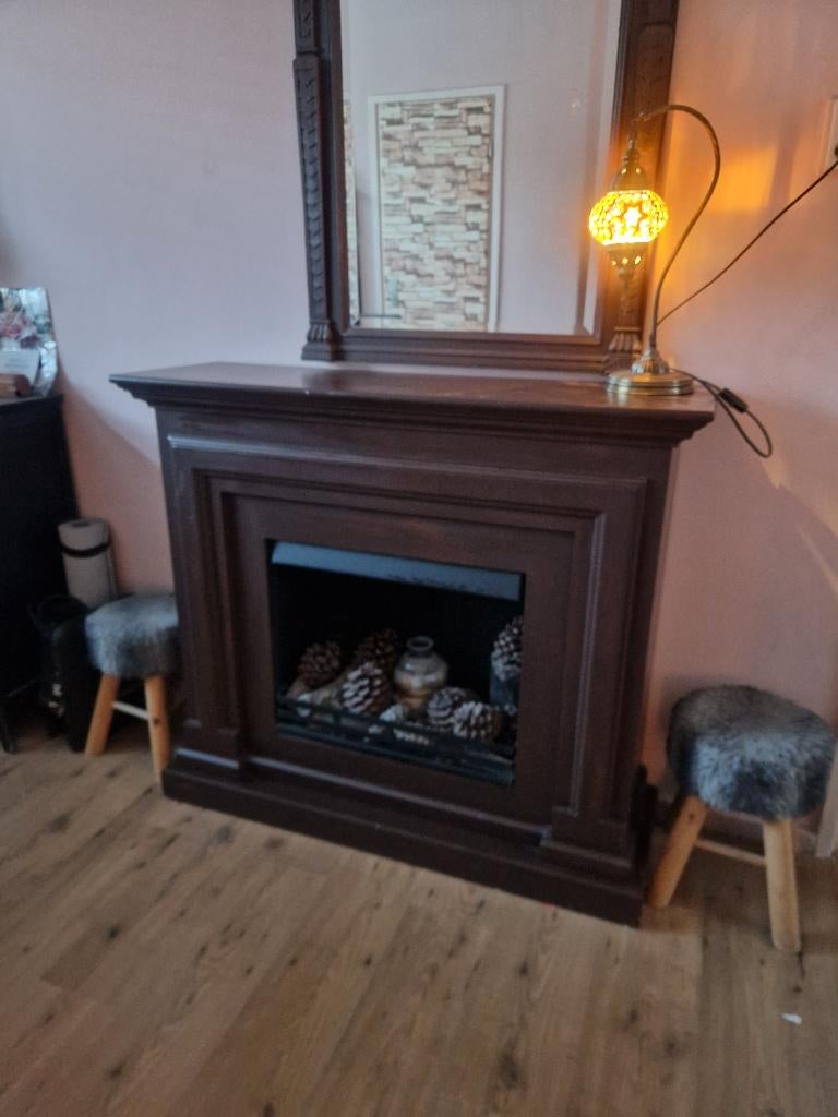 Schouw bruin, Huis en Inrichting, Haarden, Ophalen, Gebruikt, Vrijstaande haard, Overige soorten