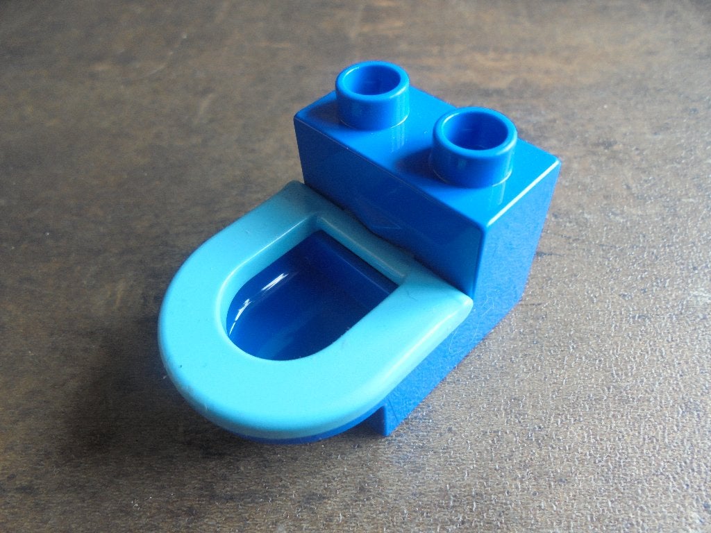Lego Duplo Furniture Toilet with Toilet Seat (zie foto's), Ophalen of Verzenden, Gebruikt, Losse stenen, Duplo