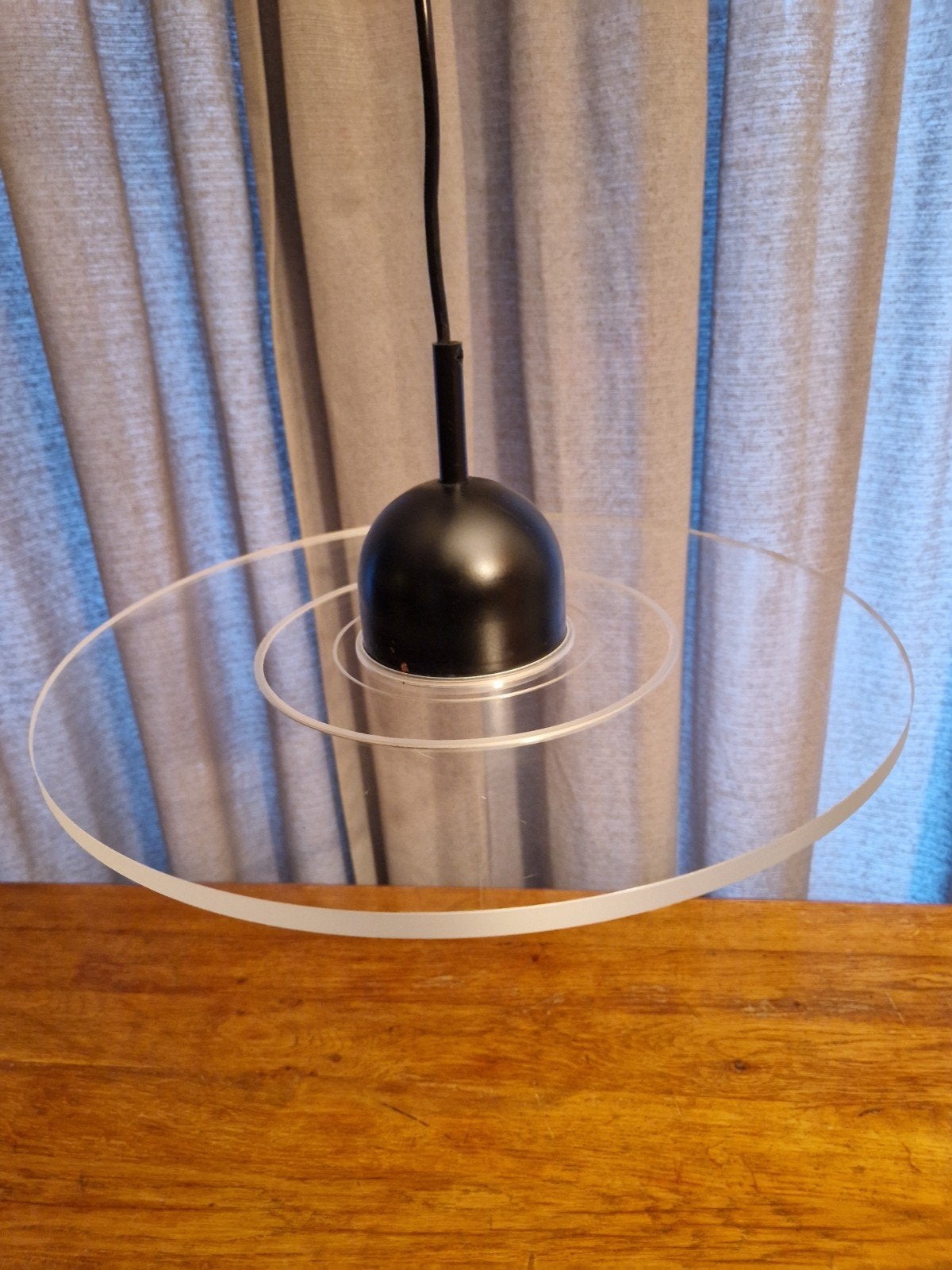 Vintage design plexiglas UFO lamp, 38 X 38 X 15 cm, Ophalen of Verzenden, Zo goed als nieuw, Design, Design