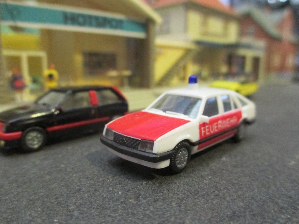 Opel Ascona C - Herpa Feuerwehr / Brandweer, Ophalen of Verzenden, Zo goed als nieuw, Auto, Herpa