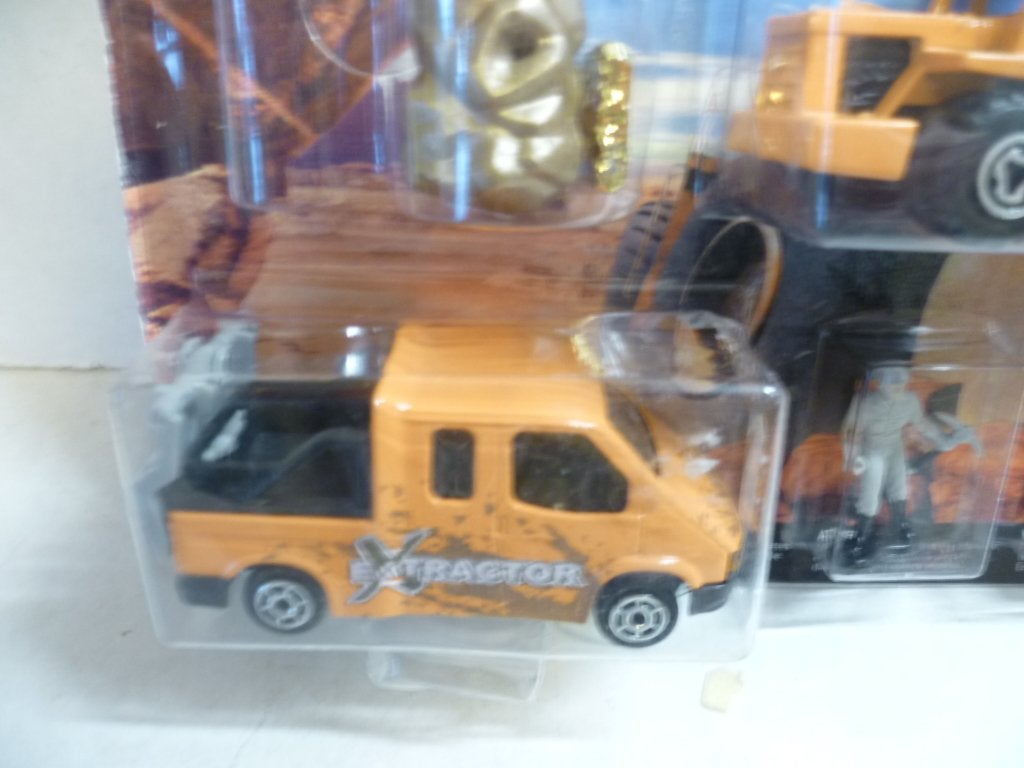 Majorette Extractor Ford Transit  grondverzet + figuur 1:60, Ophalen of Verzenden, Nieuw, Auto