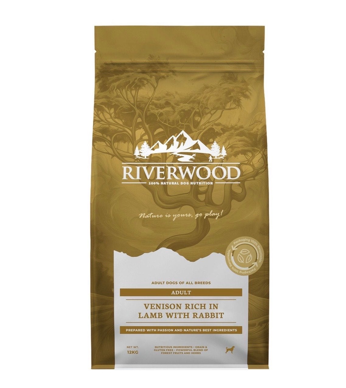 Riverwood Adult Hert & Lam met Konijn - 12KG, Dieren en Toebehoren, Ophalen, Hond