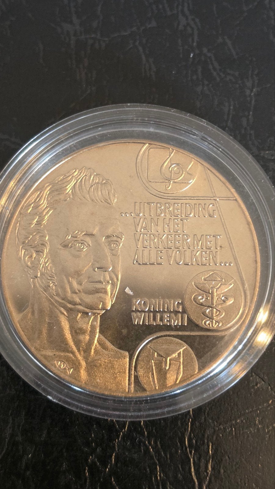 Zeldzame 10 ECU munt Koning Willem I, Postzegels en Munten, Munten | Nederland, Losse munt, Overige waardes, Koning Willem I, Ophalen of Verzenden