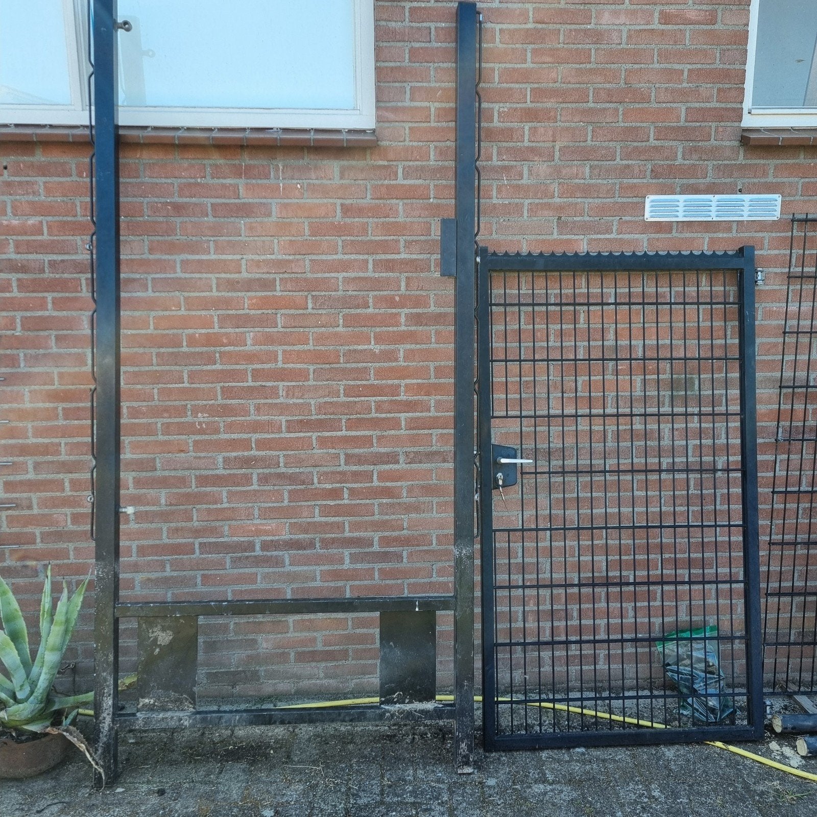 Dubbelstaafmat, Dubbelstaafmatten,Dubbelstaafs hekwerk,Poort, Ophalen, Met poort, Gebruikt, Dubbelstaafmat hekwerk