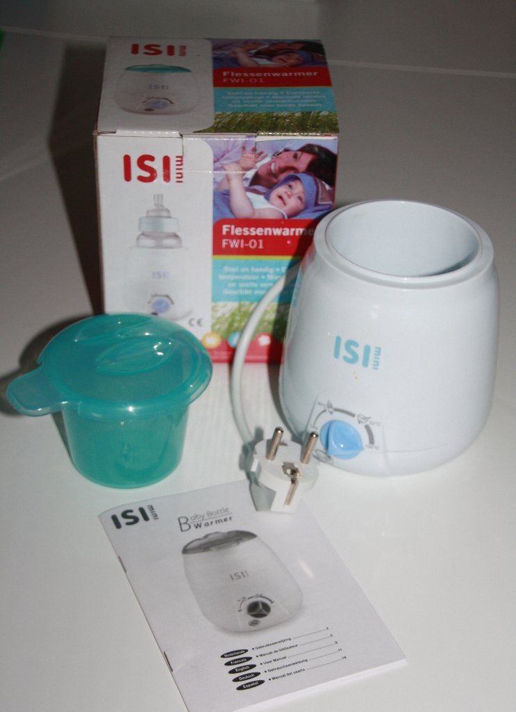 ISI Mini flessenwarmer fleswarmer Als nieuw!, Ophalen of Verzenden, Zo goed als nieuw, Ontdooifunctie, Flessen- of potjesverwarmer
