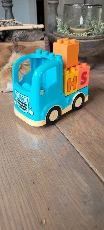 LEGO DUPLO ABC Vrachtwagen met Letterblokken!, Ophalen of Verzenden, Gebruikt, Overige typen, Duplo