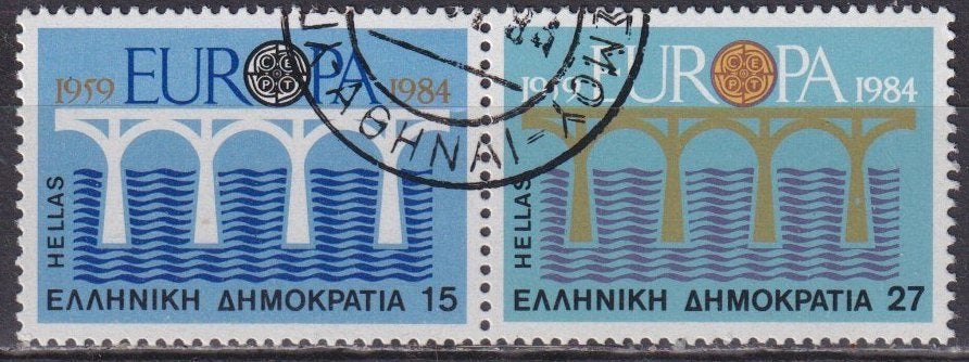 Griekenland 1984 Europazegels CEPT Vl. 1616/1617, Verzenden, Griekenland, Gestempeld