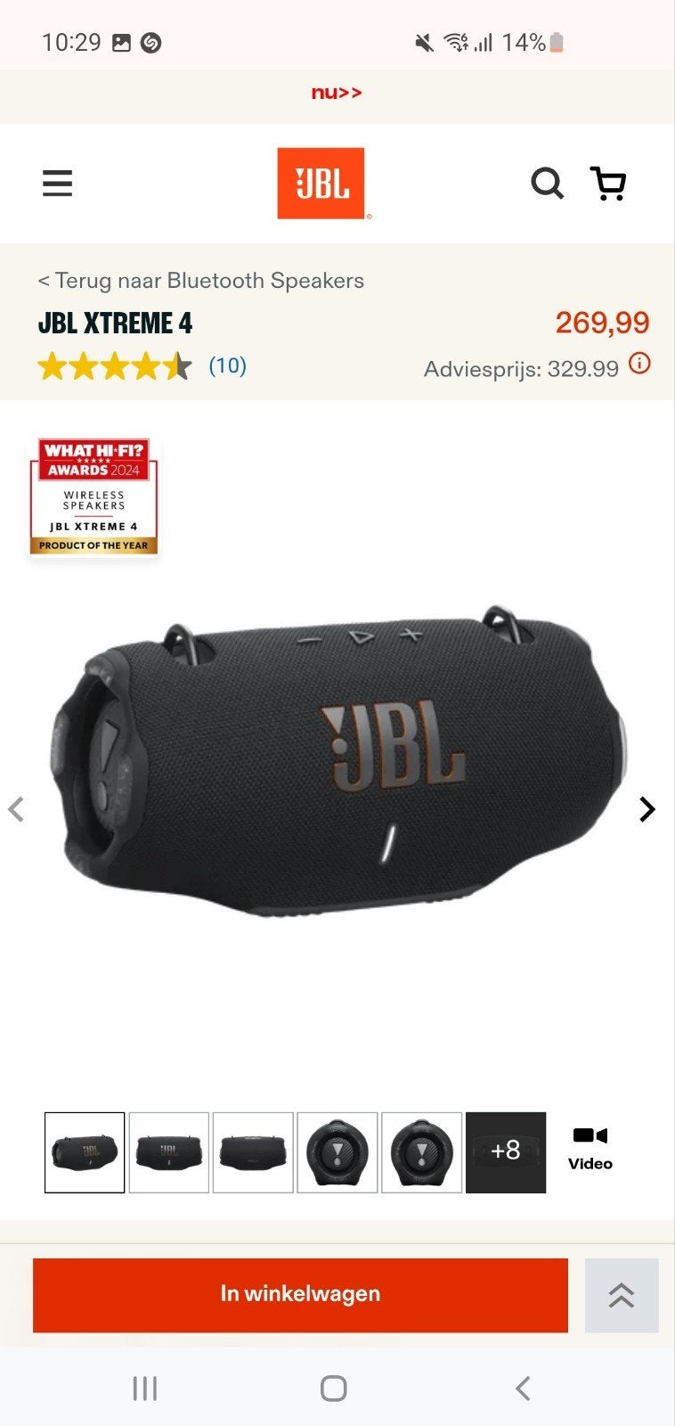 JBL Xtreme 4 - Zo goed als nieuw, met garantie!, Audio, Tv en Foto, Luidsprekers, Ophalen