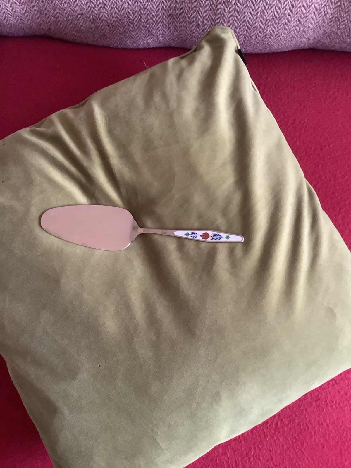 Vintage  taartschep boerenbont, Antiek en Kunst, Ophalen of Verzenden