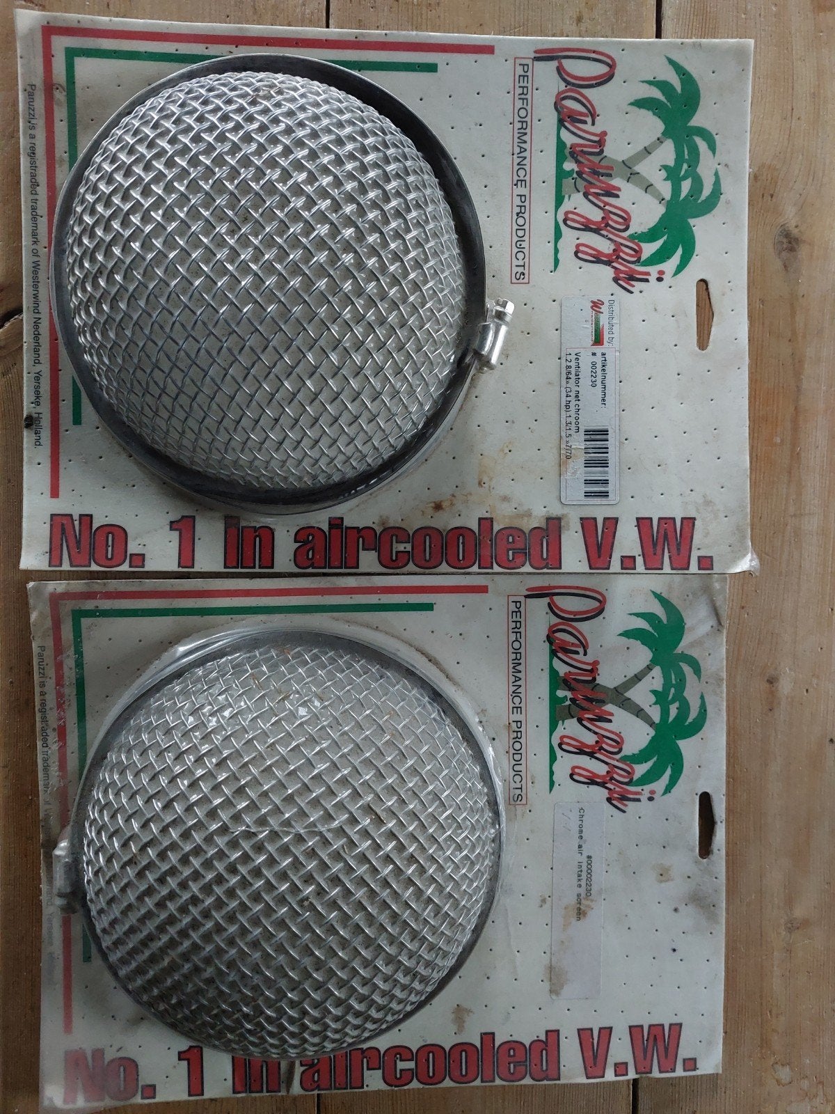 Ventilator net chroom 2 stuks VW KEVER, Auto-onderdelen, Ophalen of Verzenden