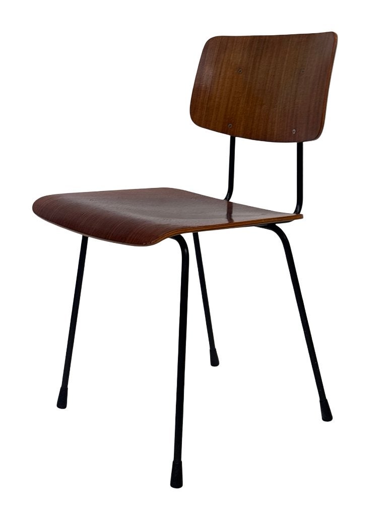 Vintage Gispen 1262 Teak Eetkamerstoel Cordemeijer Design, Huis en Inrichting, Ophalen, Vintage Gispen, Bruin, Vintage Gispen