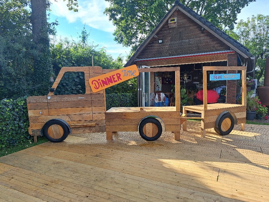 foodtruck decor/tafel, Ophalen